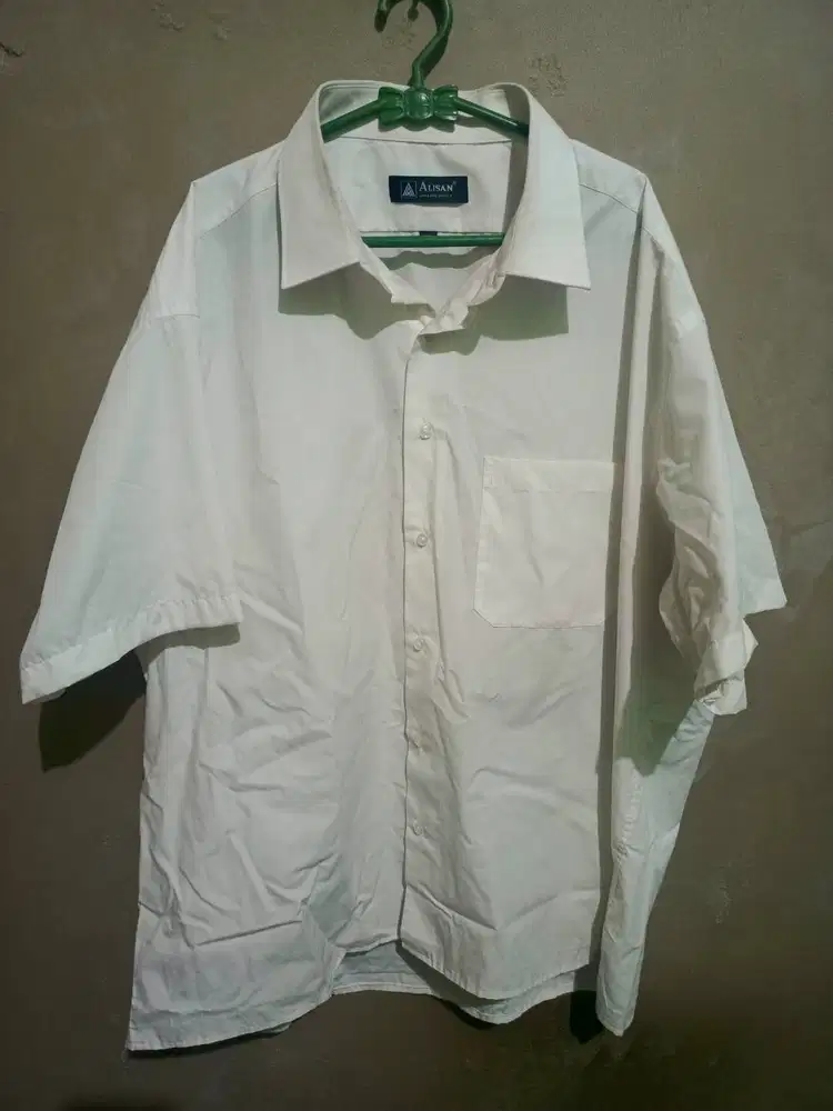 Kemeja Putih Lengan Pendek Alisan Ori Second Mulus Dijual Murah