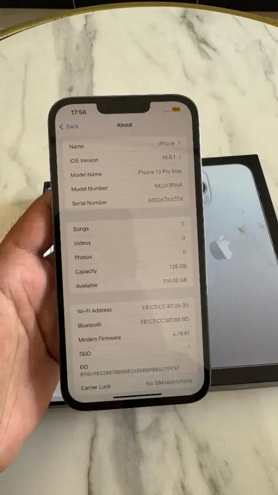 Iphone 13ProMax/128GB Resmi Ibox Fullset no minus