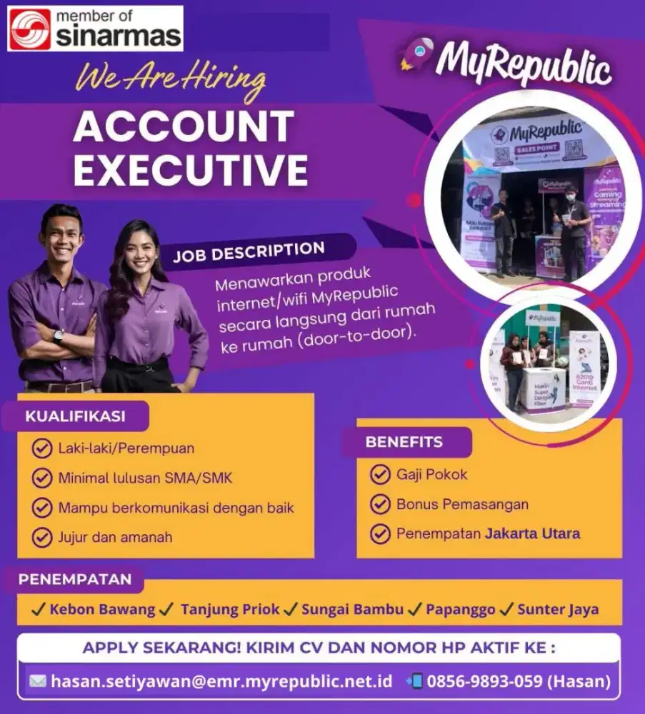 LOWONGAN KERJA SPG/SPB MY REPUBLIC