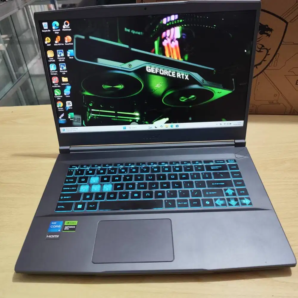 Laptop Gaming MSI THIN 15 Intel Core i5-12450H Nvidia RTX 2050 Fulset