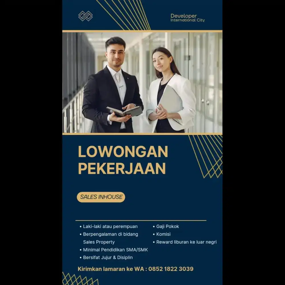 Lowongan Kerja Sales Inhouse