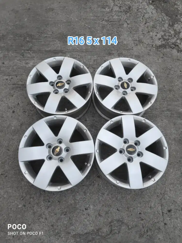 Oem CHEVROLET CAPTIVA R16 pcd 5 x 114 lebar 6,5 offset 46