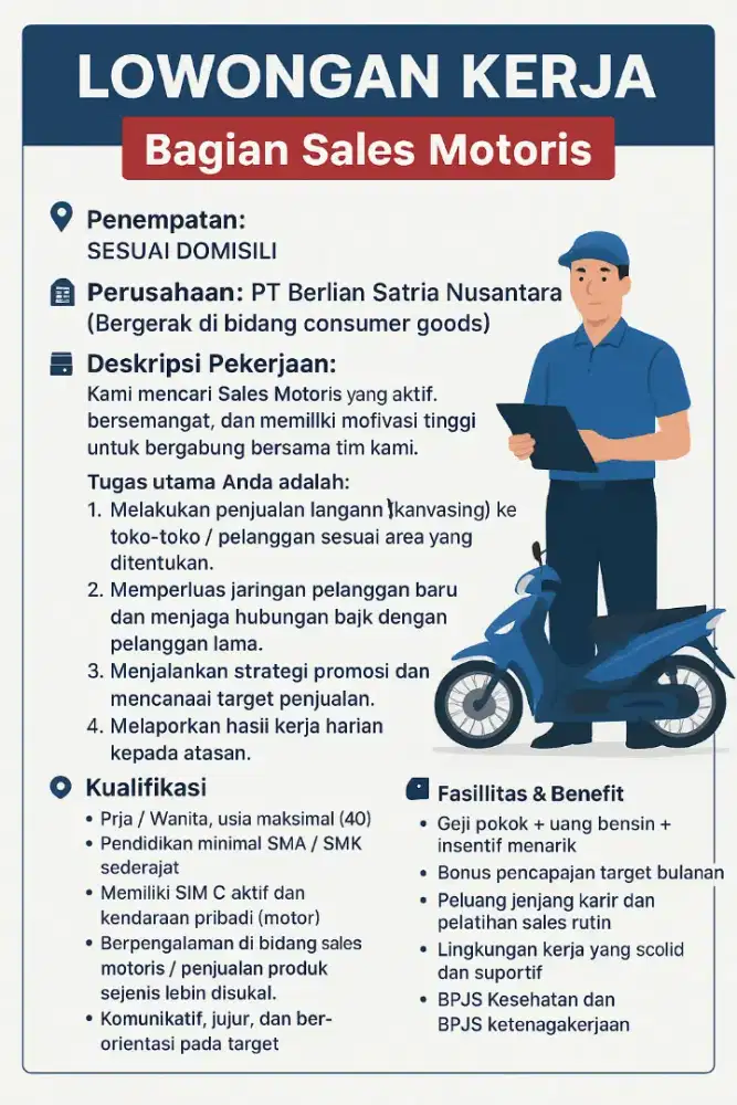 Lowongan kerja motoris