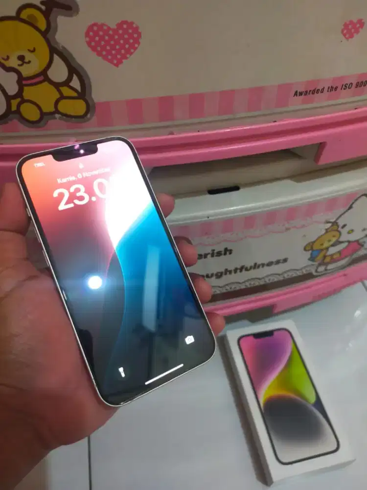 Jual cepat iphone 14 128 ex ibox PA/A kel fullset ori..simak ket dibwh