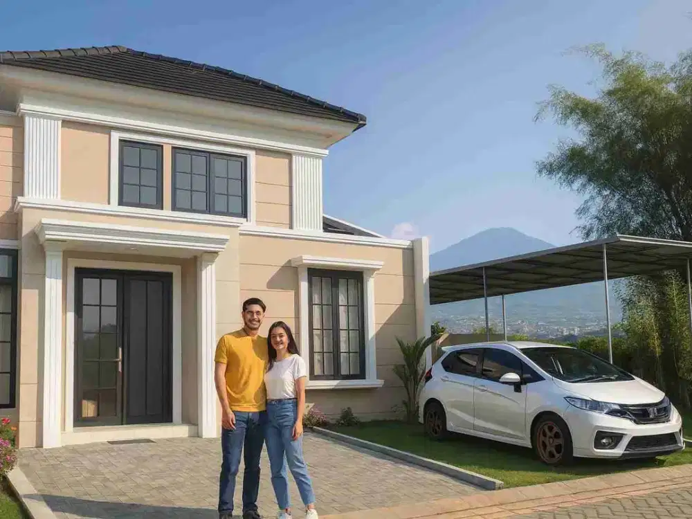 Dijual Villa di Batu – Udara Pegunungan, Arsitektur Modern Klasik