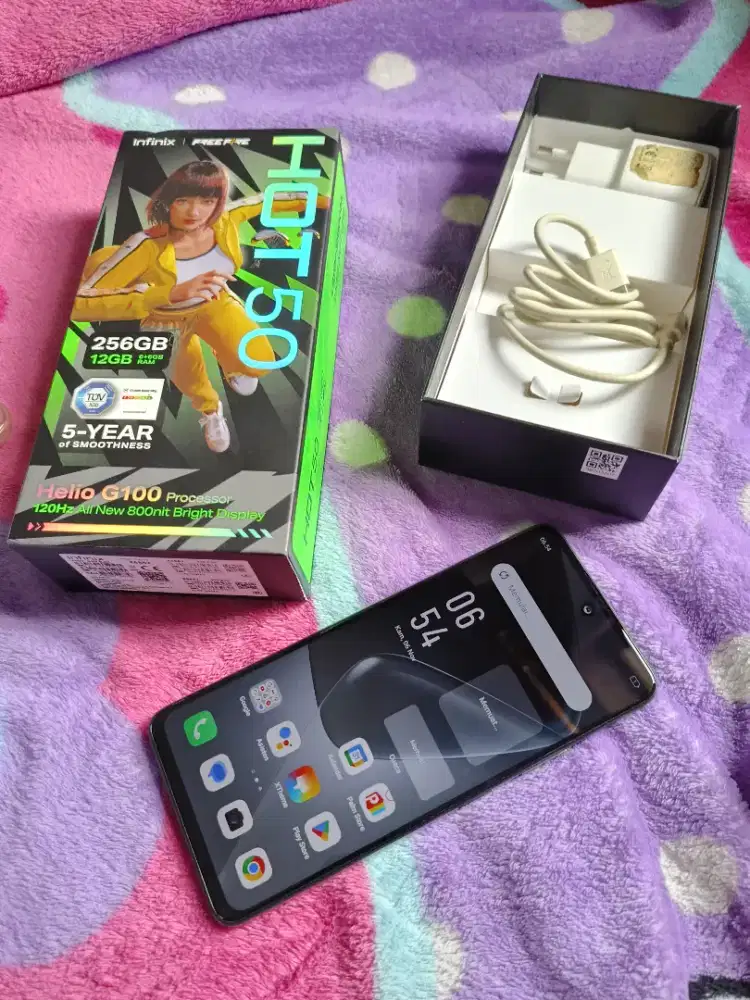 Infinix HOT 50 Ram 6+6/256GB Fullshet