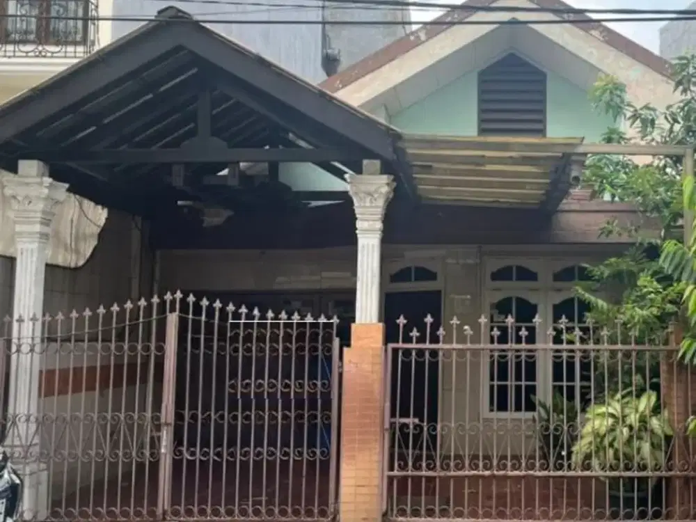 DIJUAL RUMAH STANDARD (TUA) KELAPA CENGKIR BARAT UKU 9X18 JLN LEBAR SELATAN HRG MENARIK