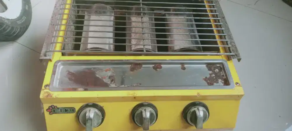 Bakaran/panggangan 3 tungku omicko kondisi normal