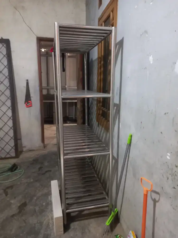 Jual rak stainless bekas 4 susun