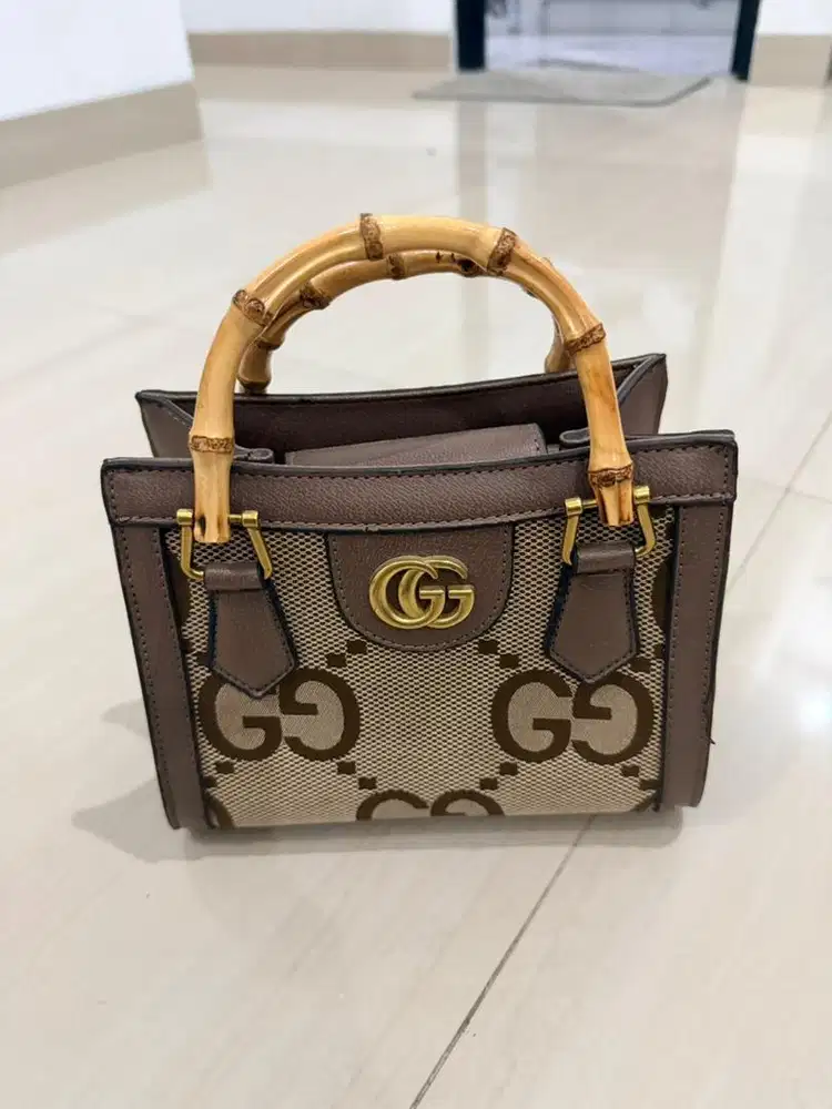 tas wanita gucci bambu diana mini