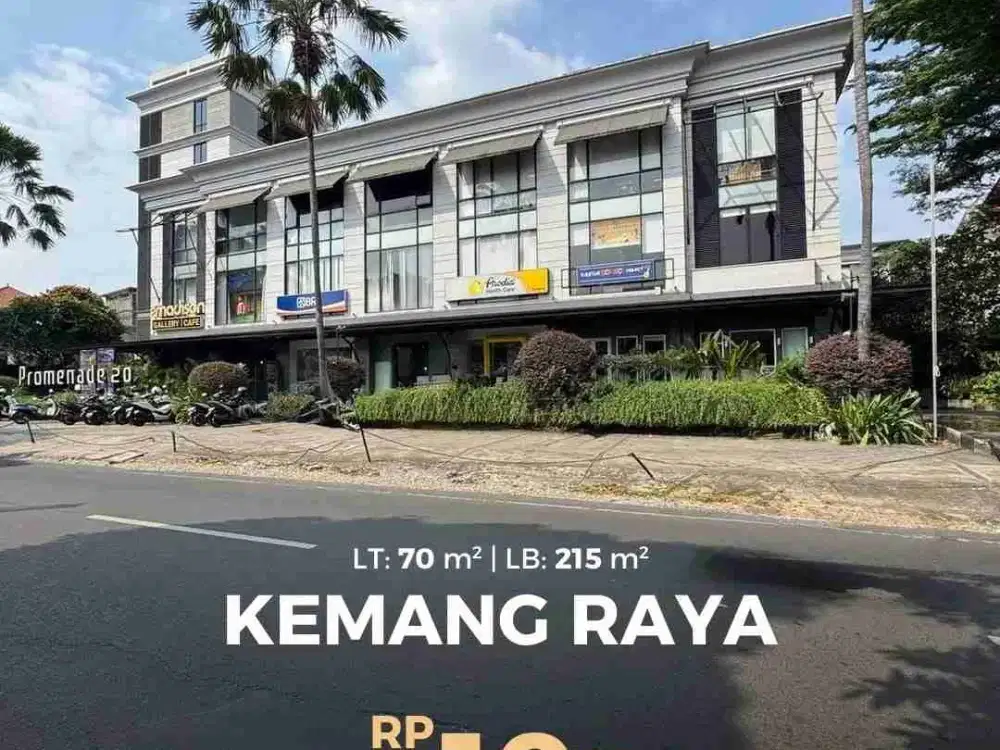 ruko hadap jalan kemang raya kawasan ruko promenade shm