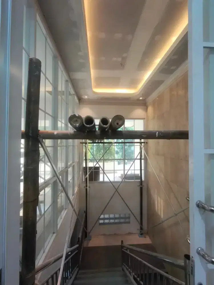 LED drop cielling gypsum desain rumah minimalis