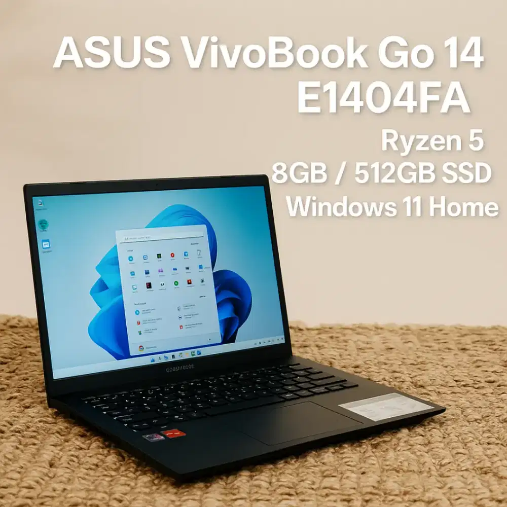Dijual laptop asus vivo books go 14E1404FA (butuh dana wisuda)