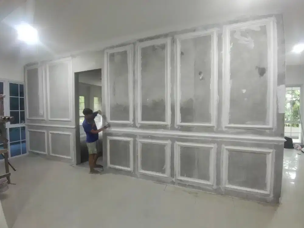 Buat list molding dekorasi kantor untuk dinding