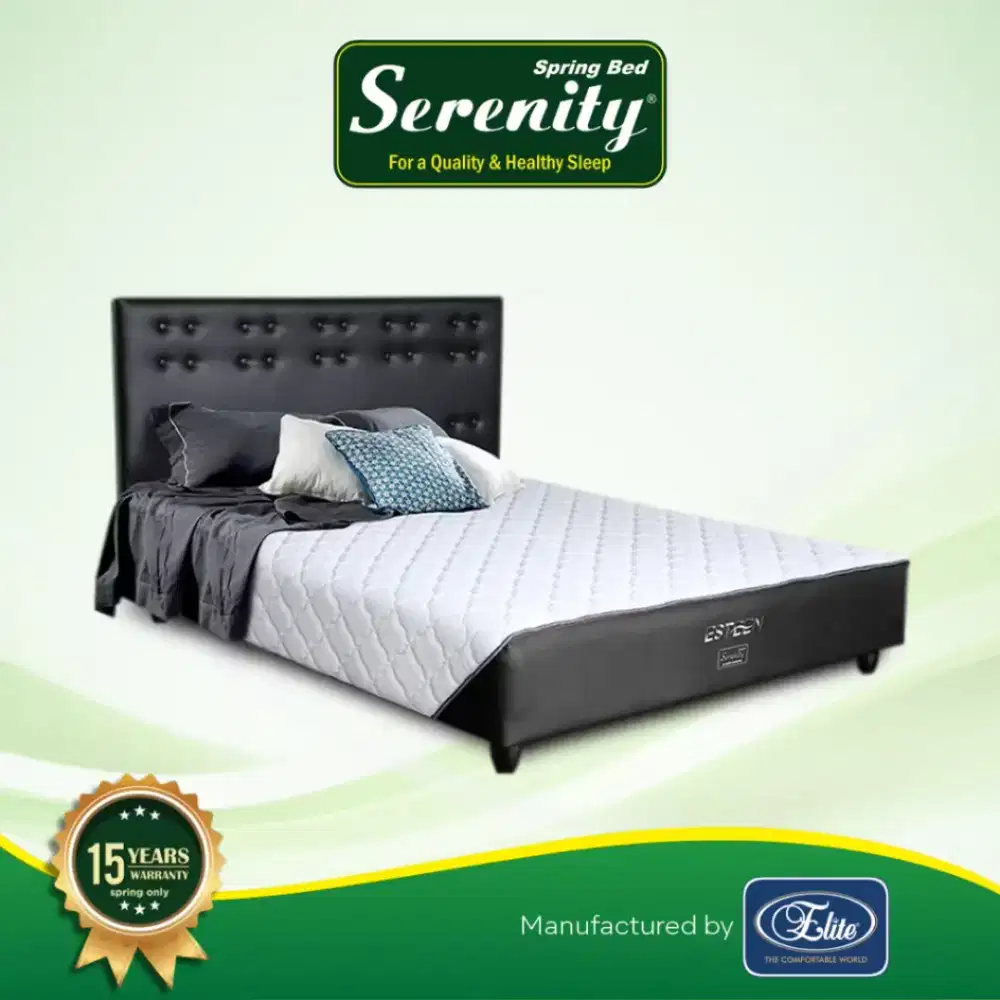 SPRINGBED MASIH BARU MERK ELITE TIPE SERENITY ESTEEM JUAL CEPET