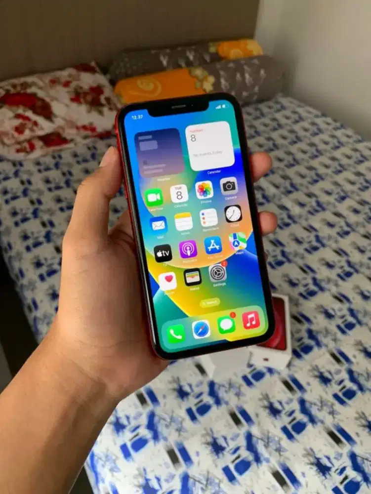 iPhone XR 64GB Merah Lengkap