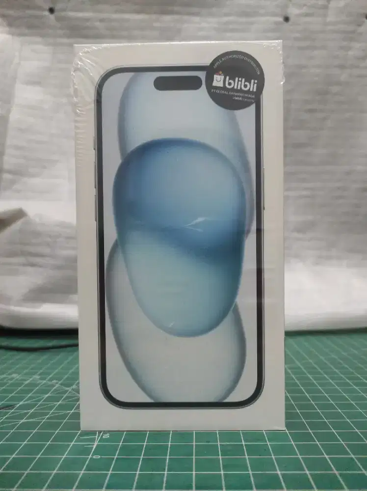 iPhone 15 128GB Blue iBox Blibli New Segel