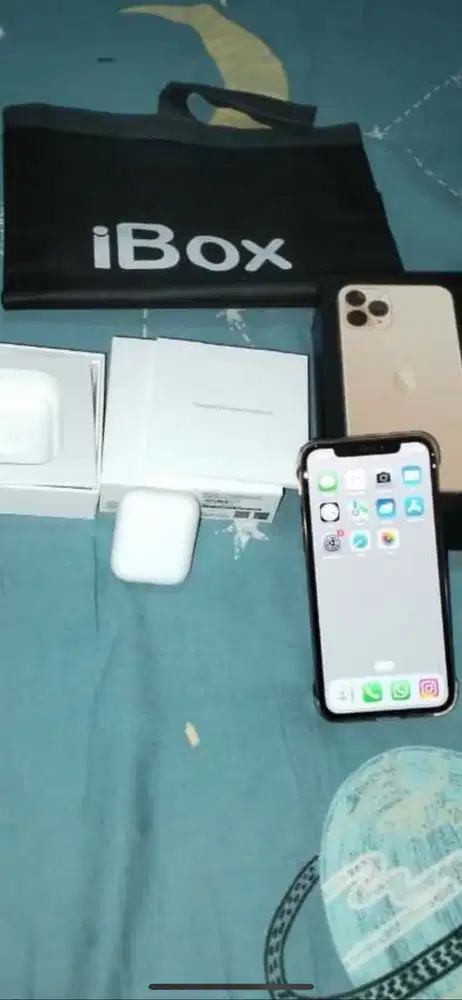 Iphone 11 pro 64gb ori ibox + airpods gen 2 ori ibox (preloved)
