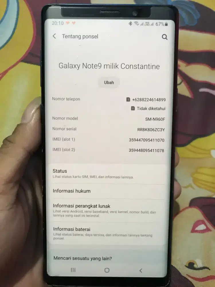 Samsung Galaxy Note 9 6/128GB Resmi Sein