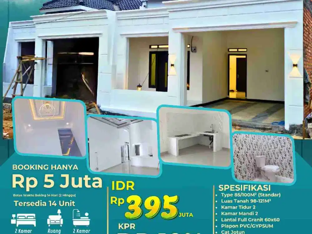 PROMO RUMAH MURAH GRIYA ALAM RAJABASA belakang SMA 13