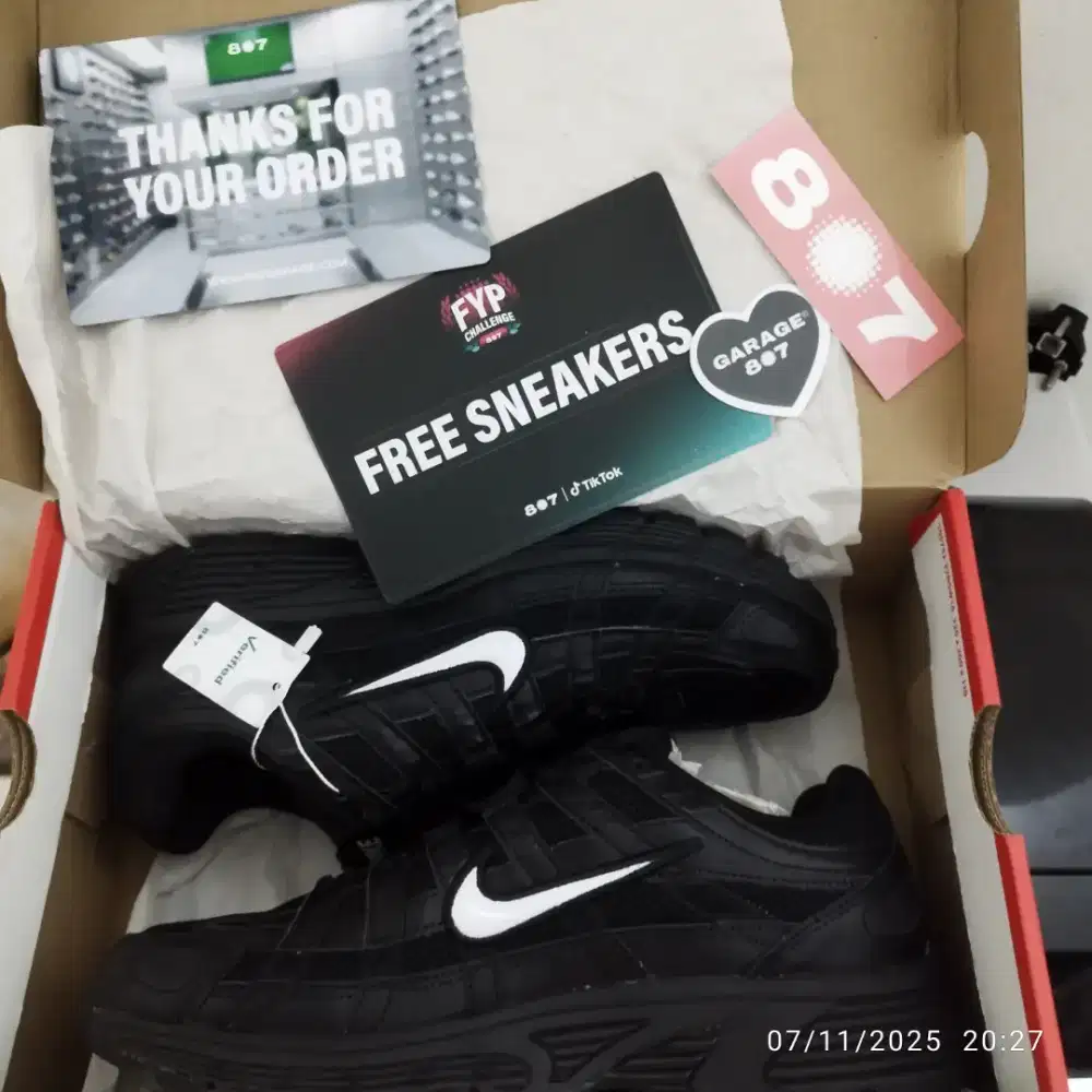 Dijual Sepatu Nike P6000 Black Black White Swoosh