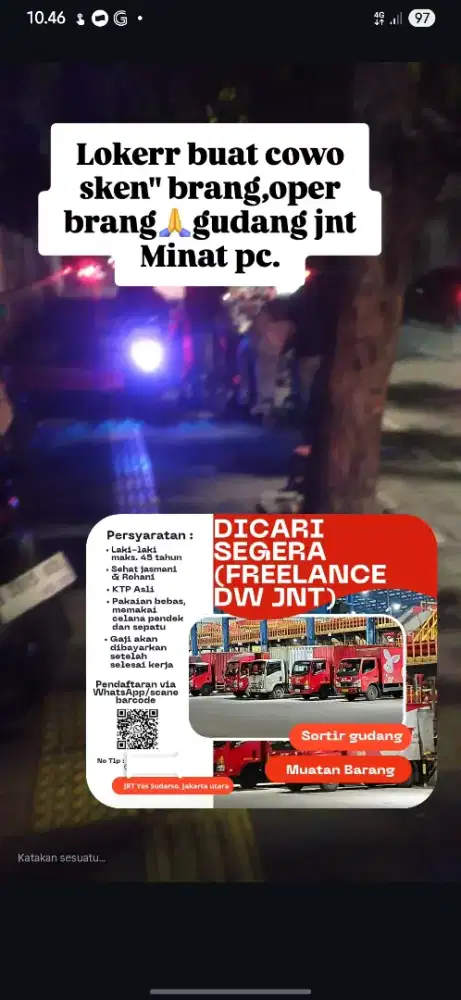 Loker sken barang jnt