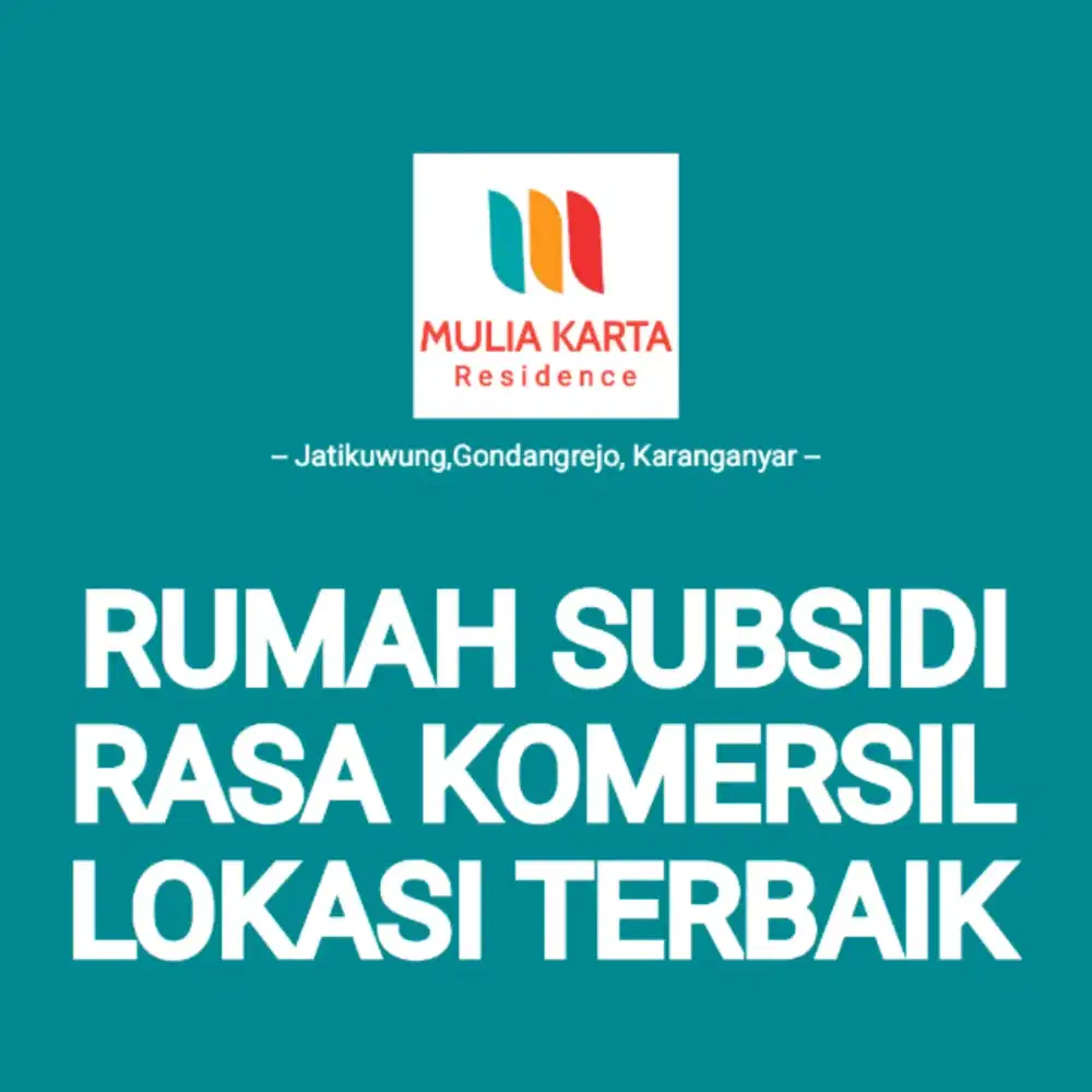 Rumah Subsidi Rasa Komersil