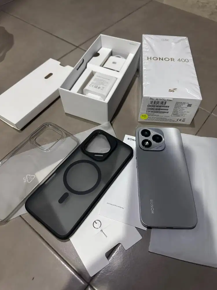 honor 400 lite 5G 8/256 fullset ori garansi resmi masih panjang