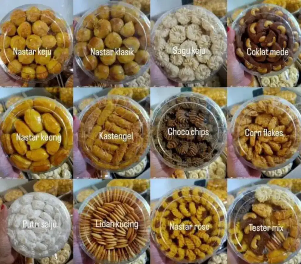 Open aneka macam kue keringnya