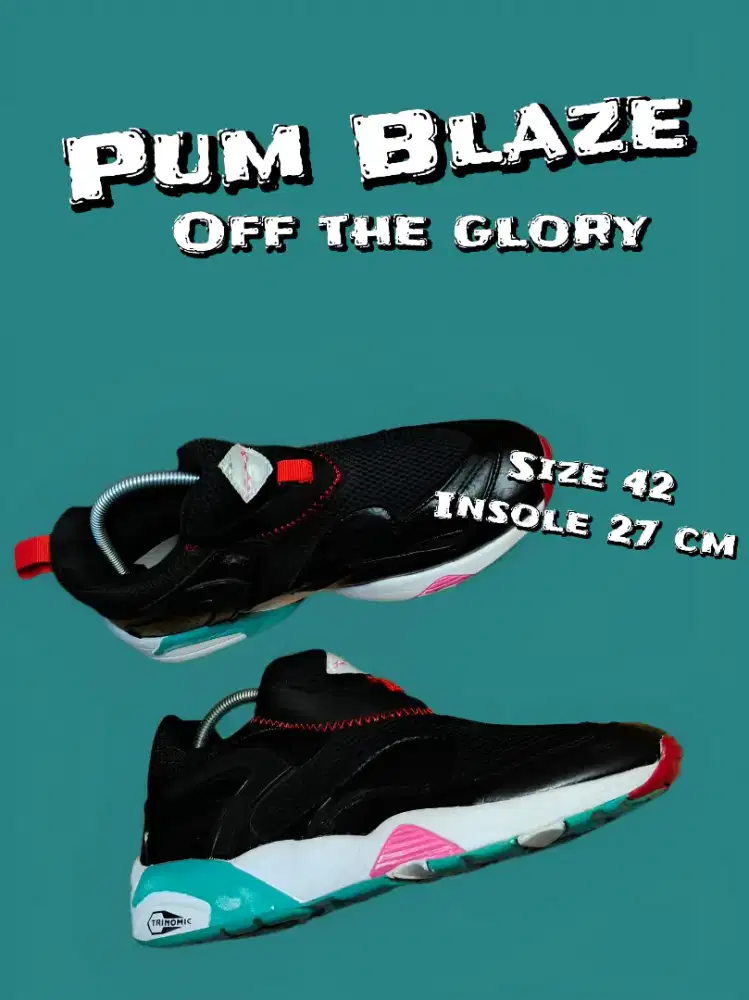 Sepatu sneakers second puma blaze size 42 insole 27cm
