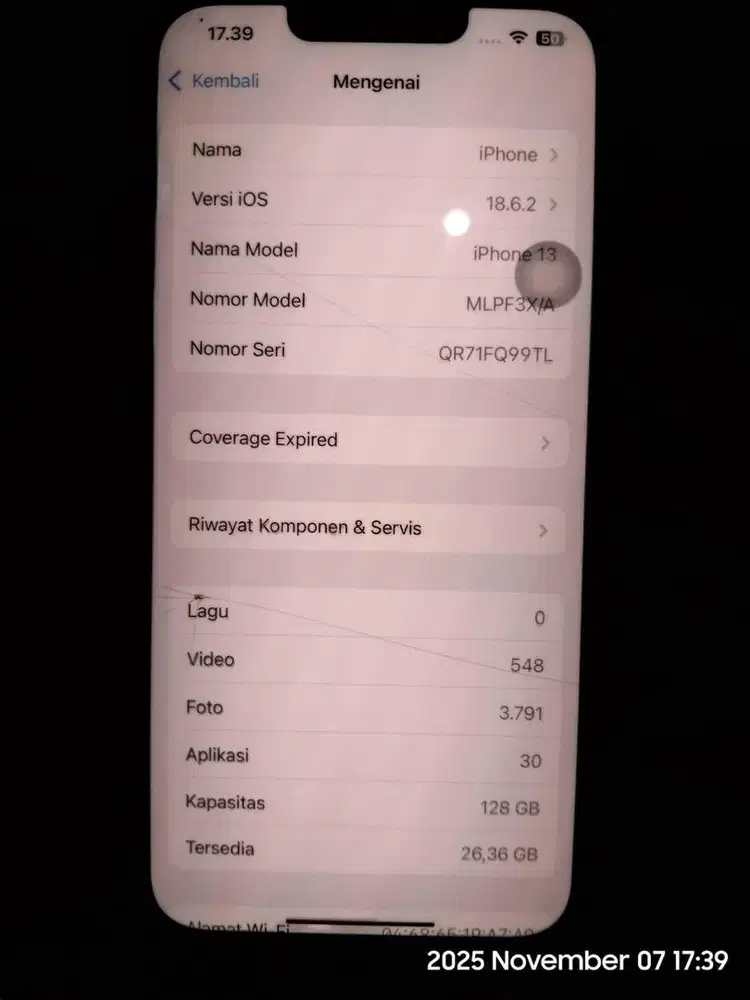 Jual iphone 13 128gb second