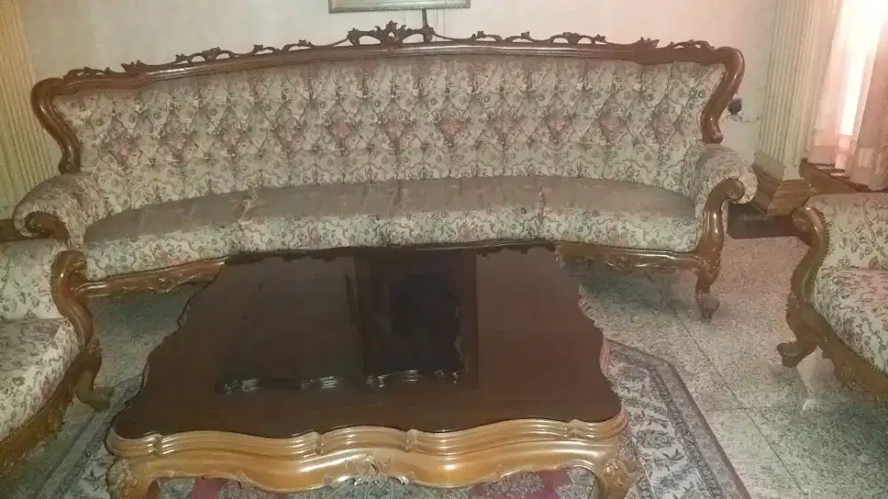 SOFA KAYU JATI UKIRAN