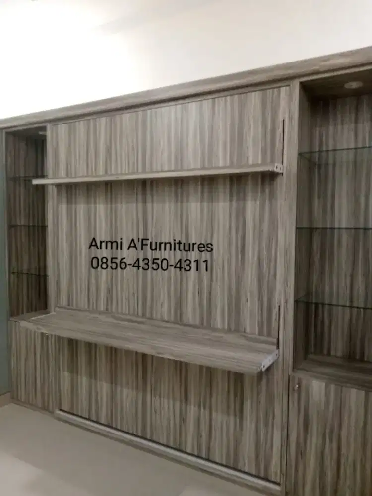 Wallbed + matras uk.160x200cm + kabinet total UK.260x380cm (non sofa)