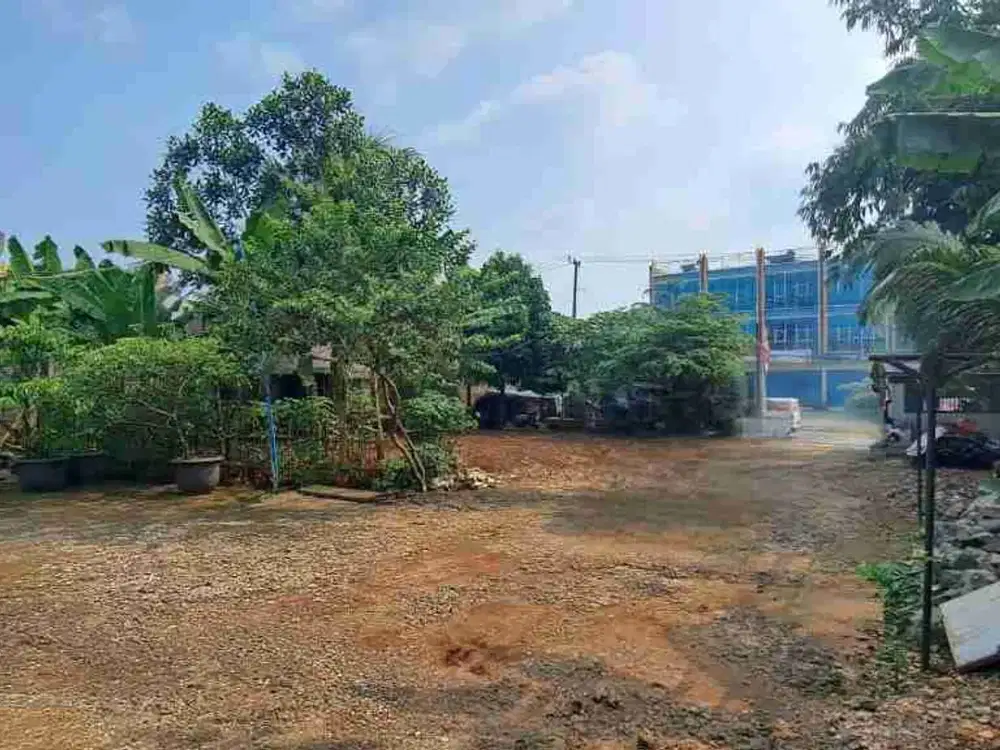 Kavling pinggir jalan hadap barat di buaran ciater