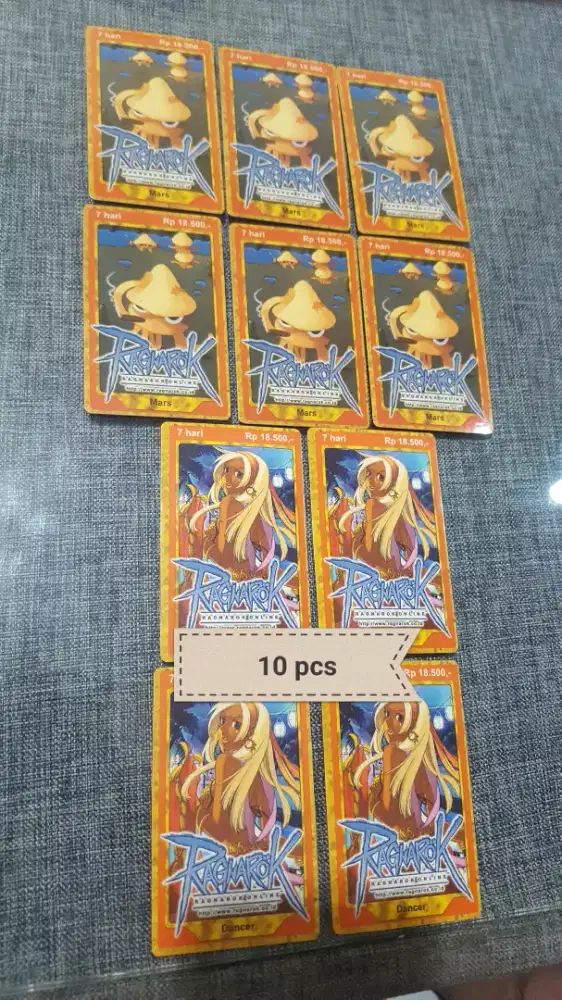 Kartu game voucher ragnarok dll...