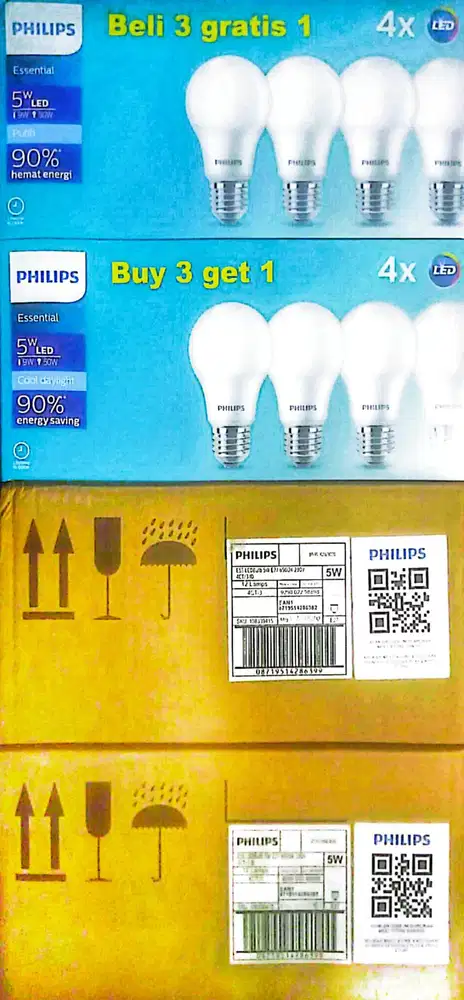 Lampu LED Philips Paket 5 Watt