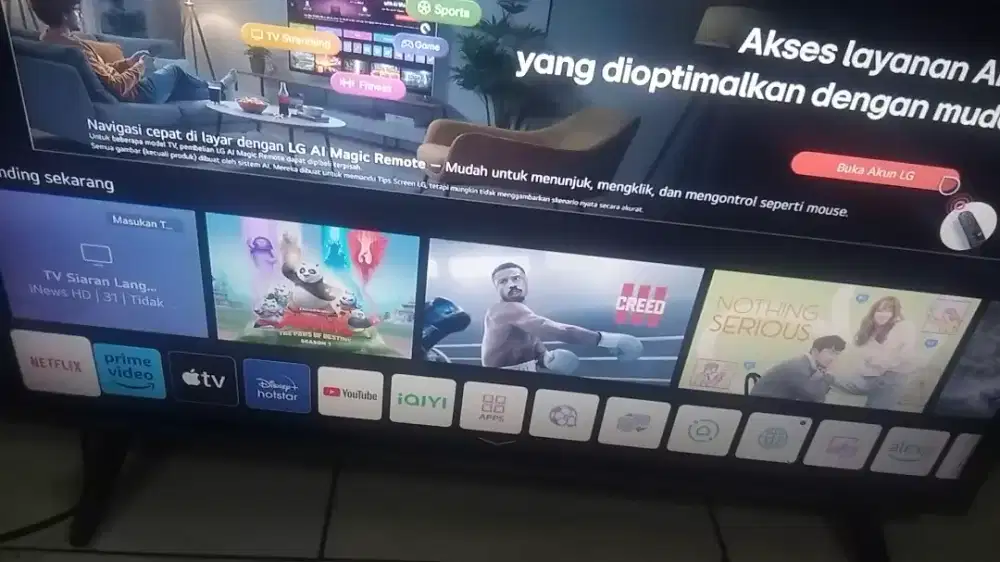 Dijual tv LG 32 inch smart android digital