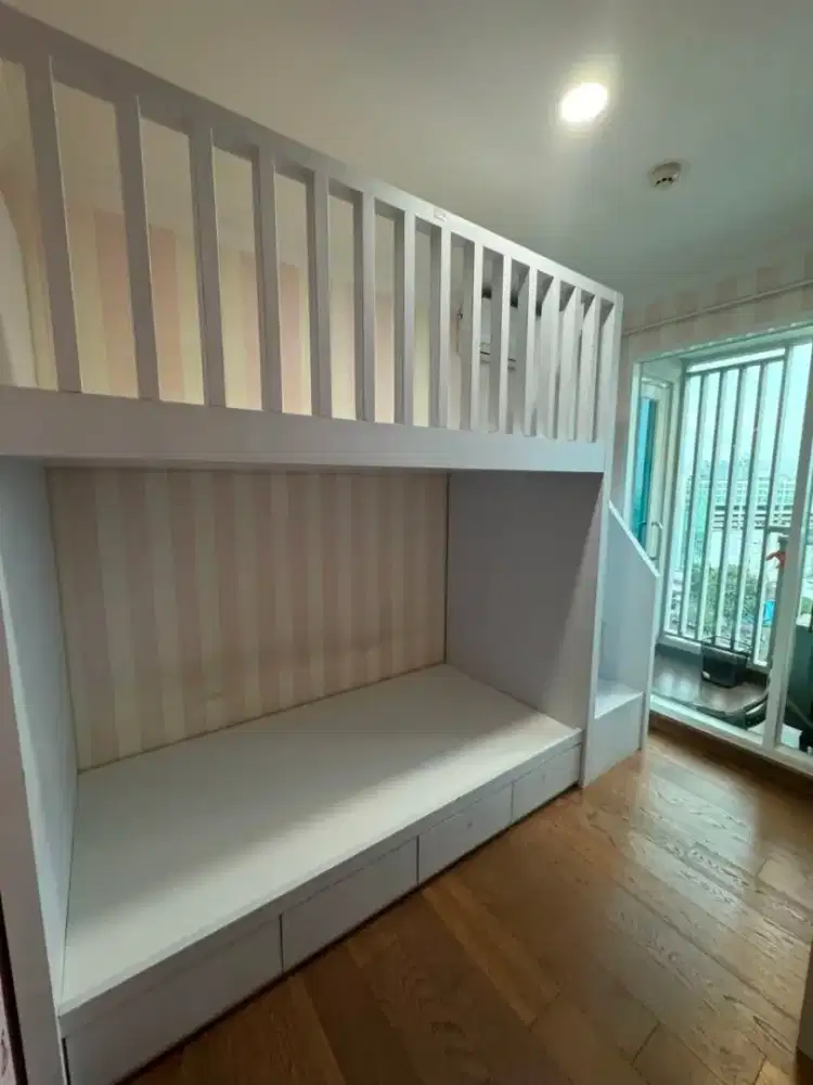 BUNK BED / TEMPAT TIDUR ANAK (Panjang 2M /Lebar 1.1 M /Tinggi 2.3 M