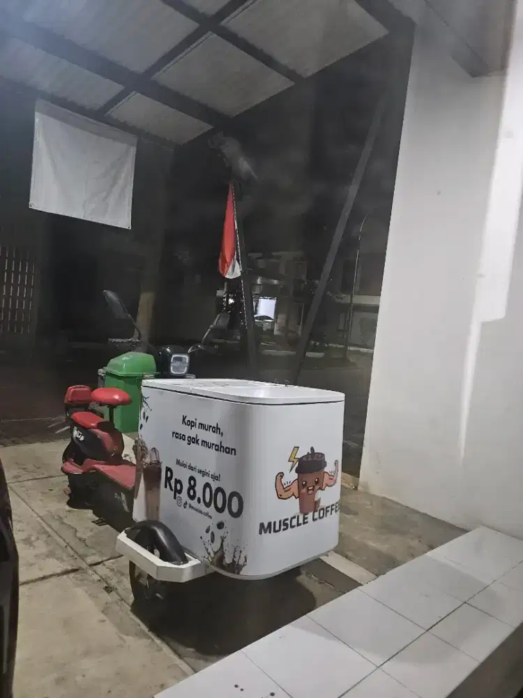 Jual sepeda listrik gerobak kopi