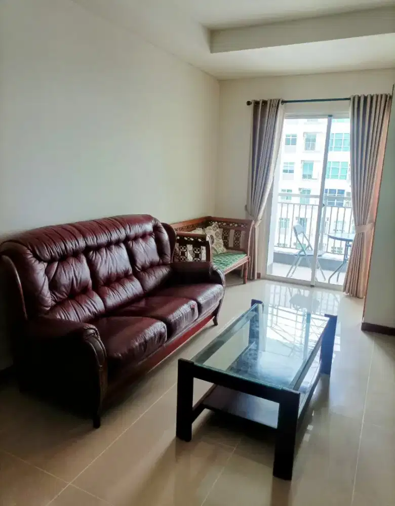 Disewakan Condo green bay75jt/th furnished lengkap 2br, 77m2 view laut