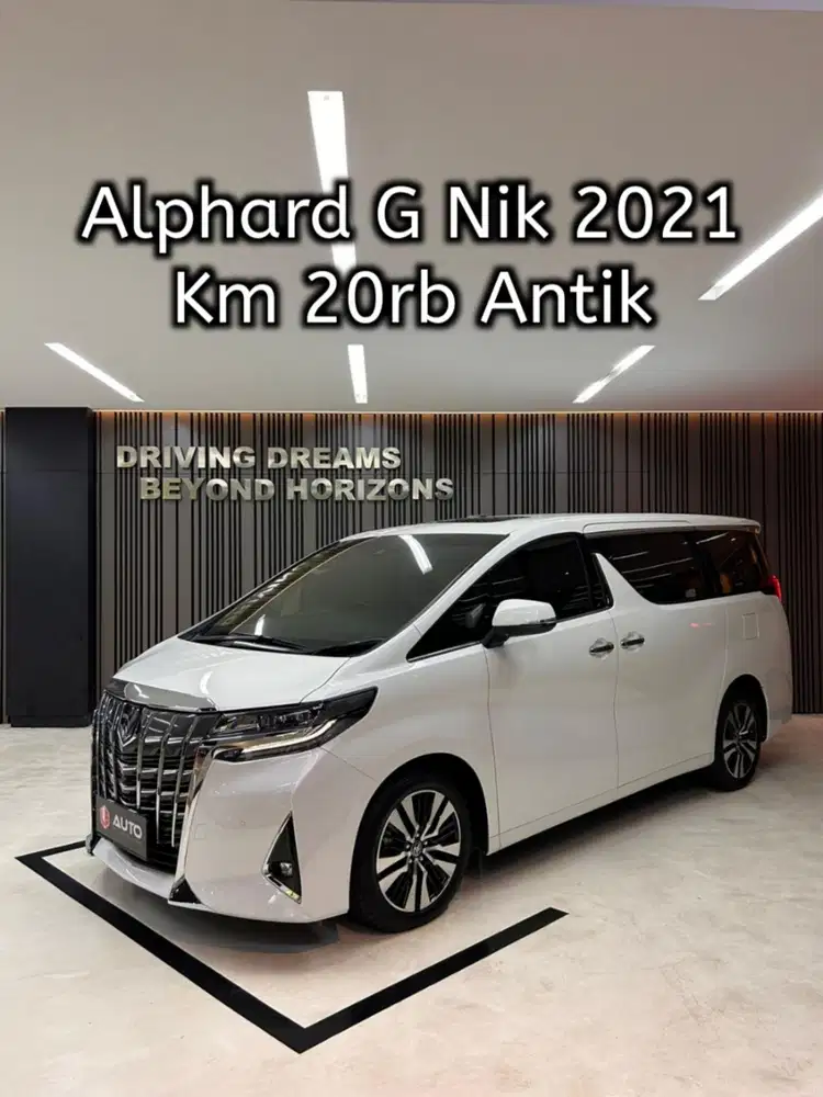 Toyota Alphard 2.5 G TSS ATPM 2023 Putih Nik 2021 B1385CZV Km20rb