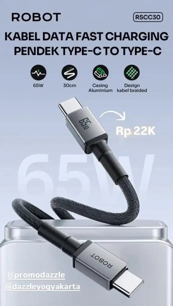 KABEL CHARGER ROBOT RSCC30