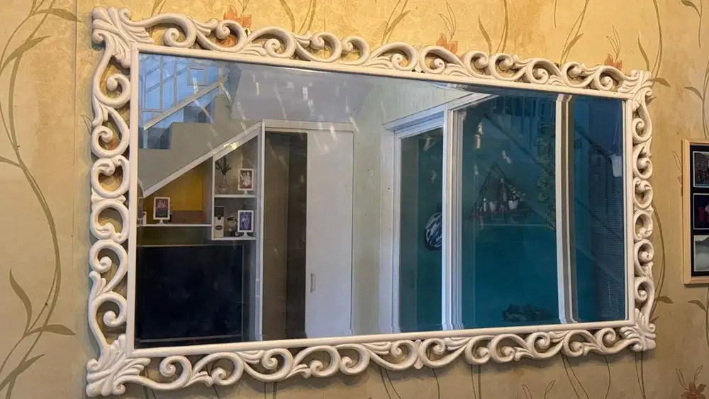 Cermin jati.. ukuran 80x 150