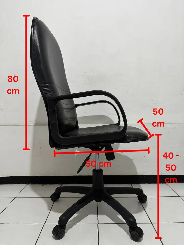 Kursi Kantor Roda (Hidrolis Masih Bisa) - Pemakaian Rumahan Pribadi