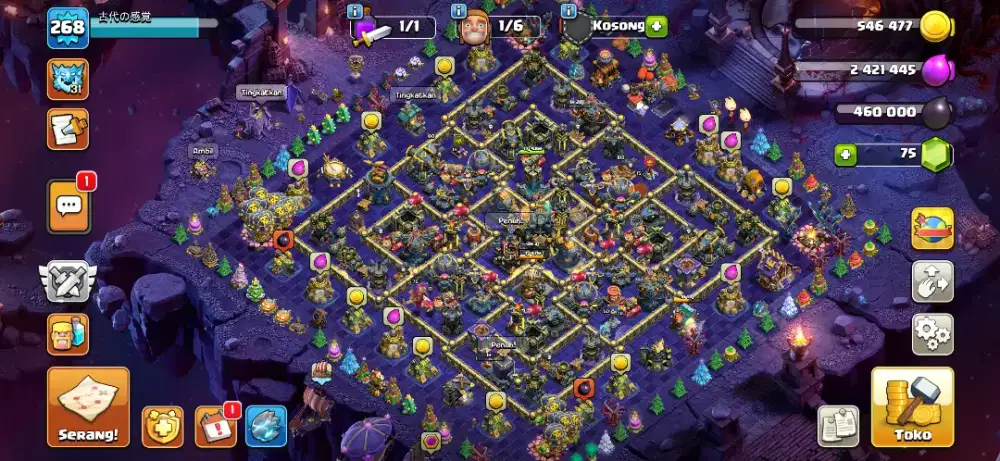 AKUN COC TH17 FULL MAX