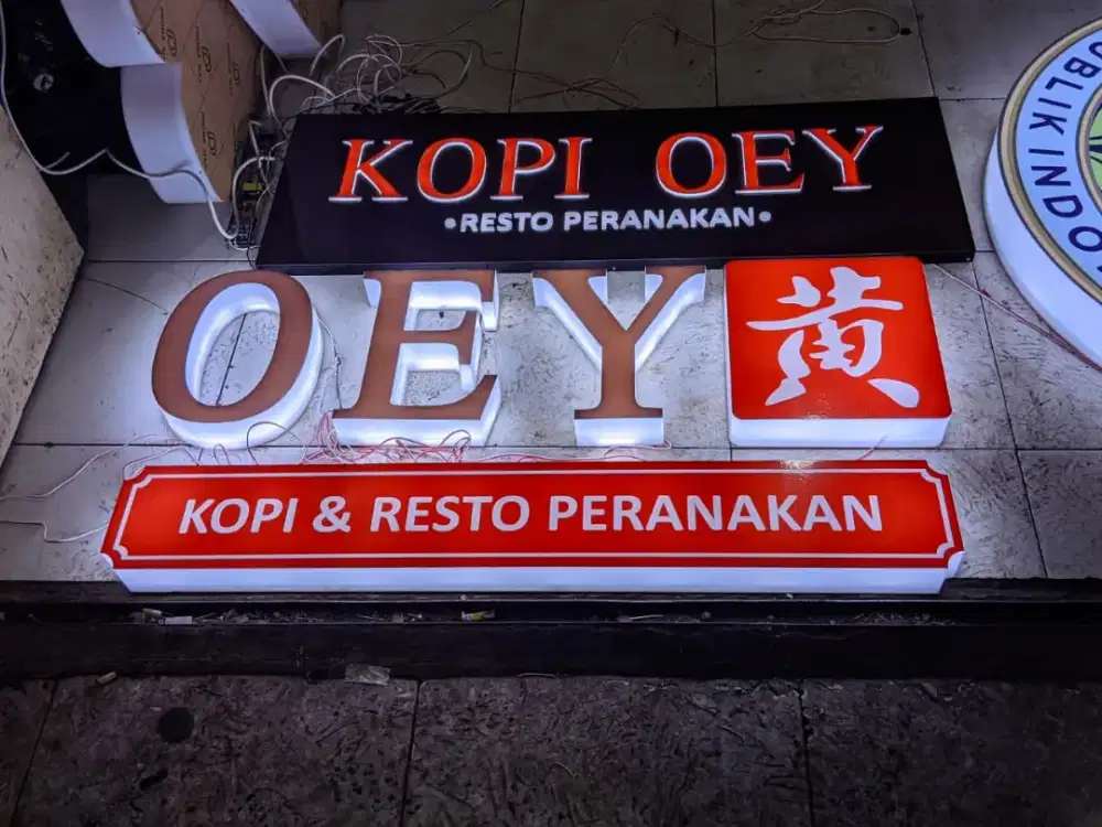 Custome Neon box || Huruf timbul