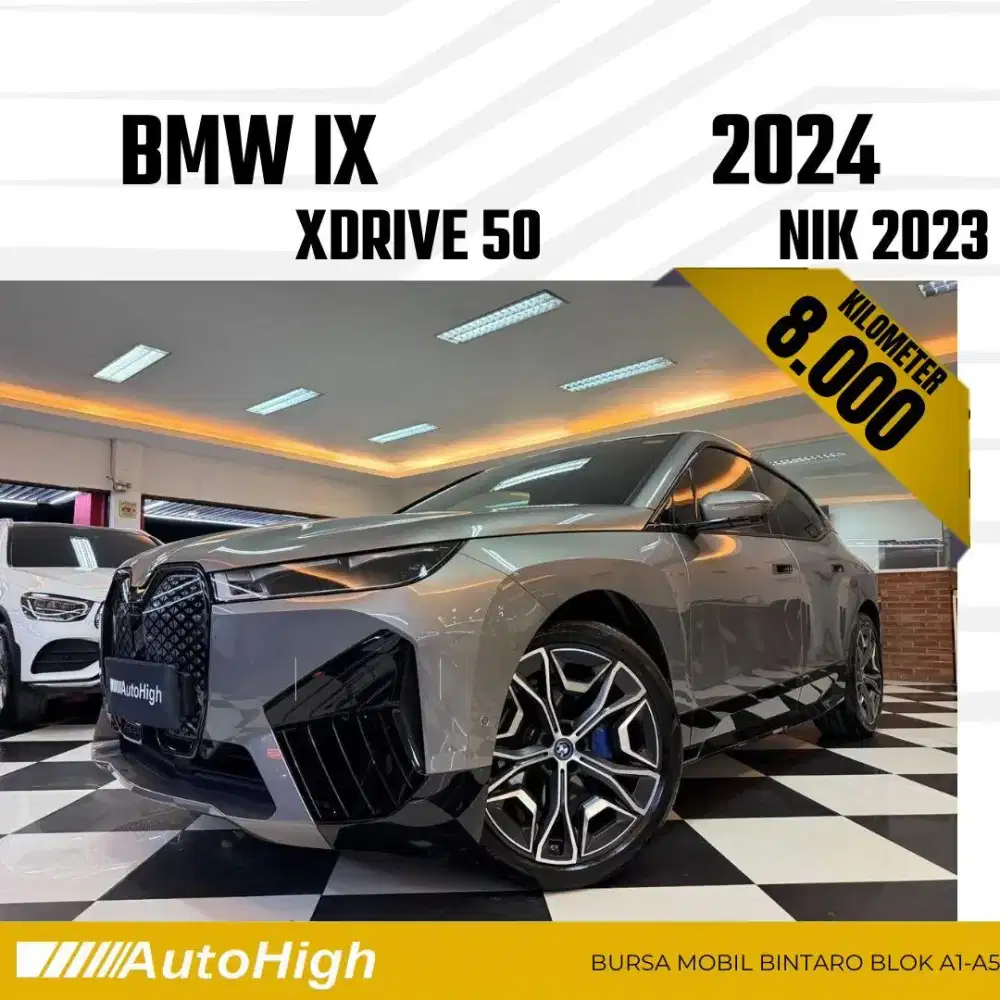 DP50% [Km8.000] iX XDrive50i 2023 Grey Reg 2024 #AUTOHIGH