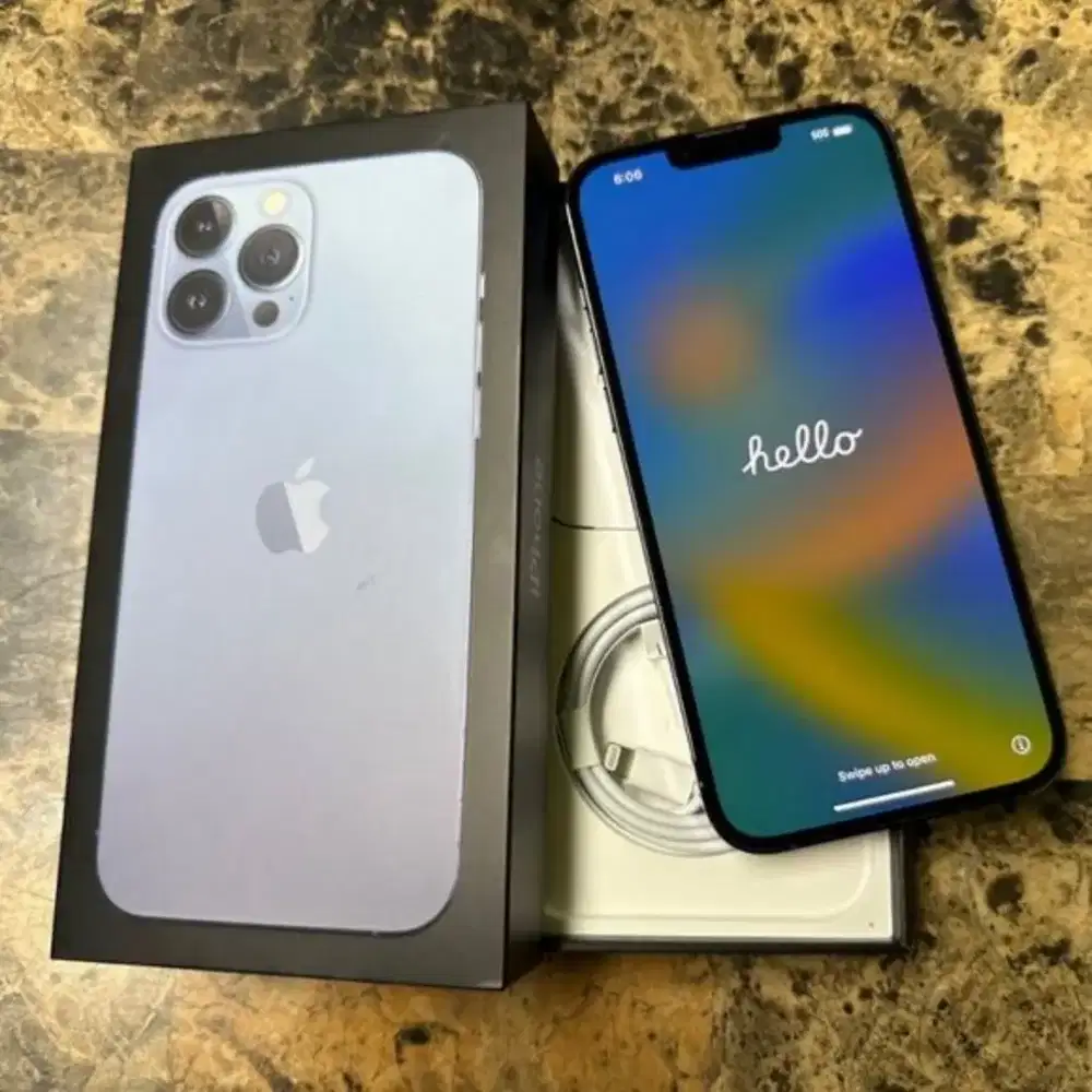 iPhone 13 promax 256GB dual sim aktif Beacukai fullset bh 99%