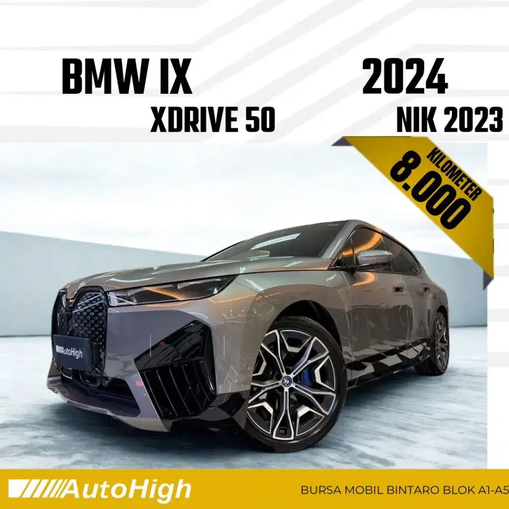 DP50% [Km8.000] iX XDrive50i 2023 Grey Reg 2024 #AUTOHIGH
