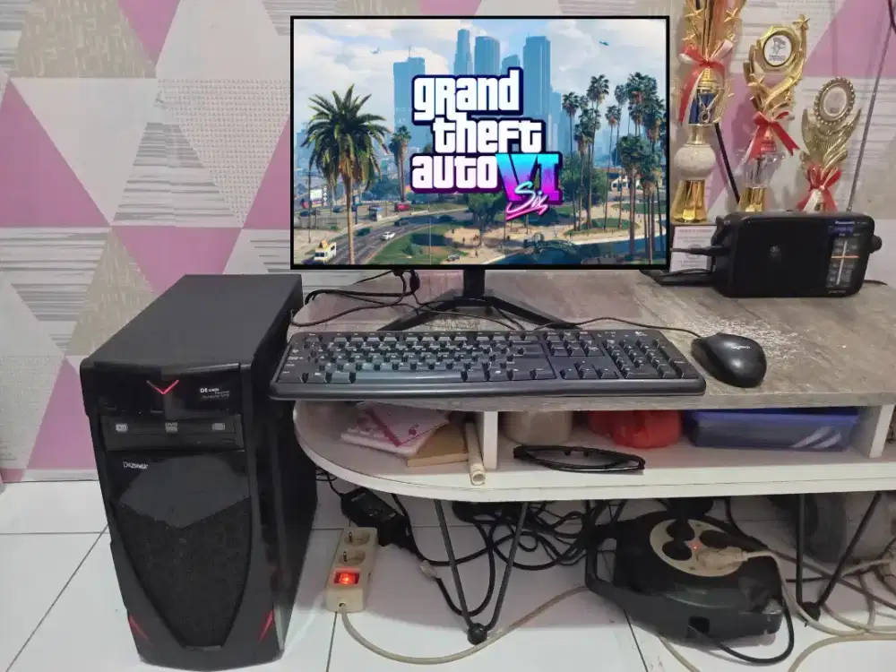 PC GAMING DESIGN + LCD + RAM 8 GB + VGA 1 GB + HD 500 GB + GAMES APP